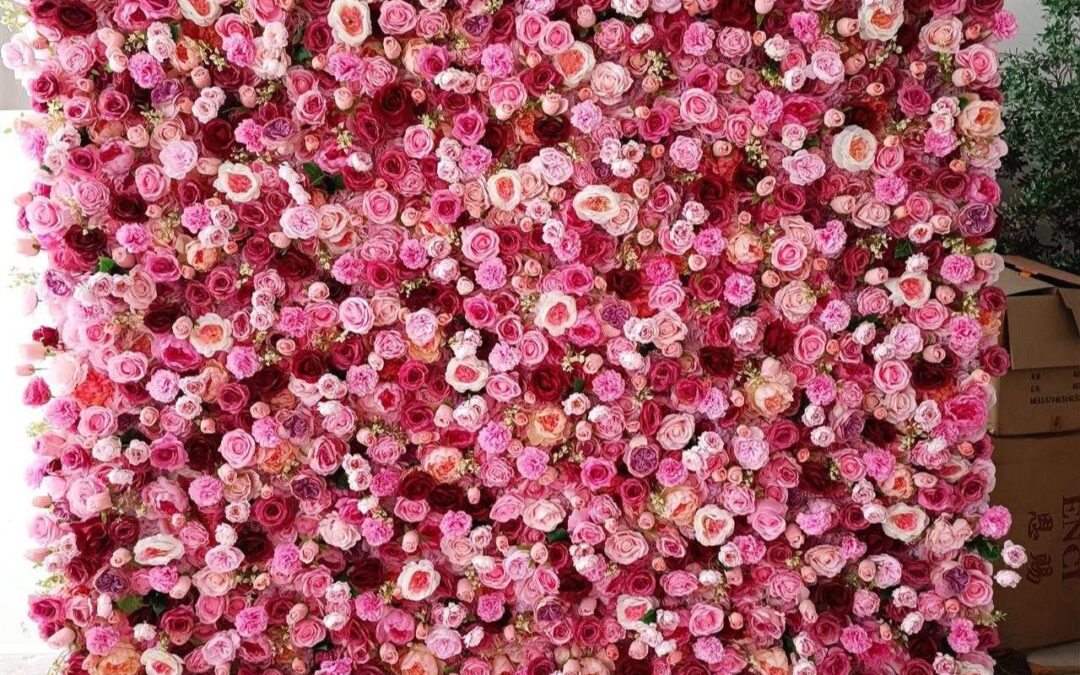 Full bloom backdrop Scarborough Flower Wall Rental