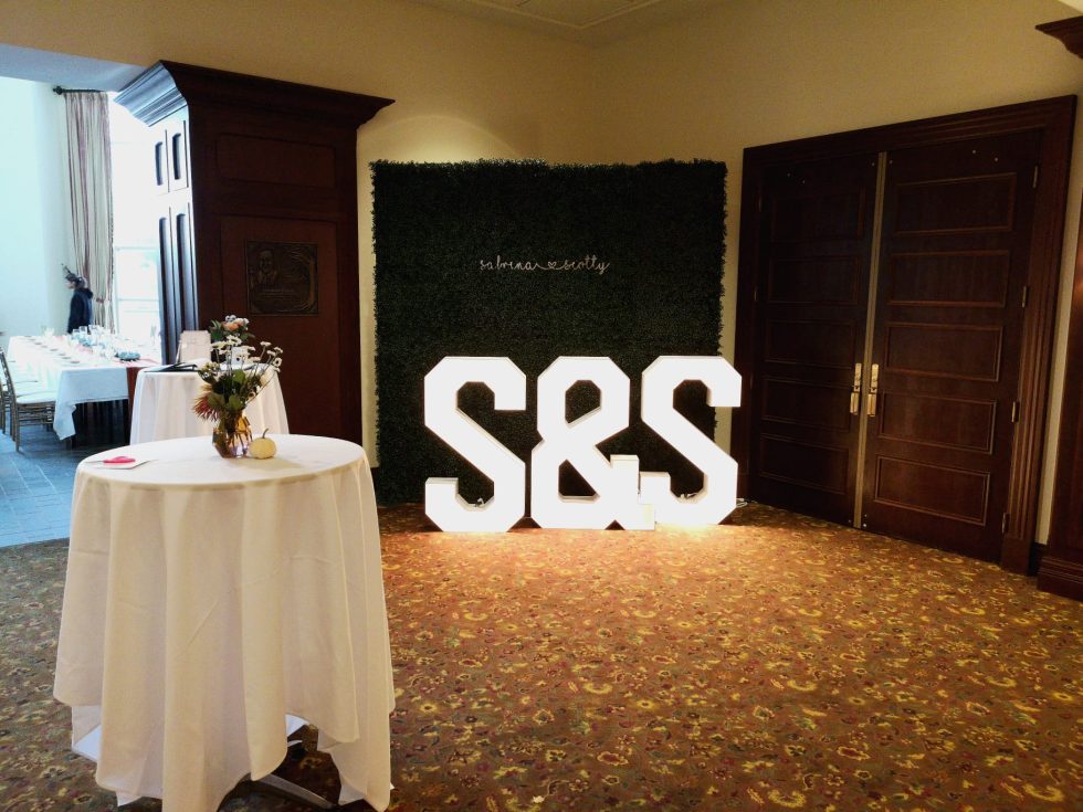 Halloween Party with Oshawa Marquee Letters with Lights