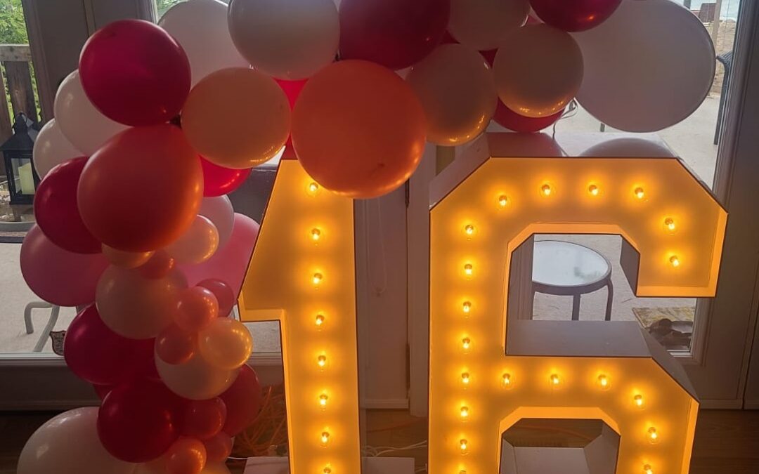 16-Birthday Marquee Letters Toronto