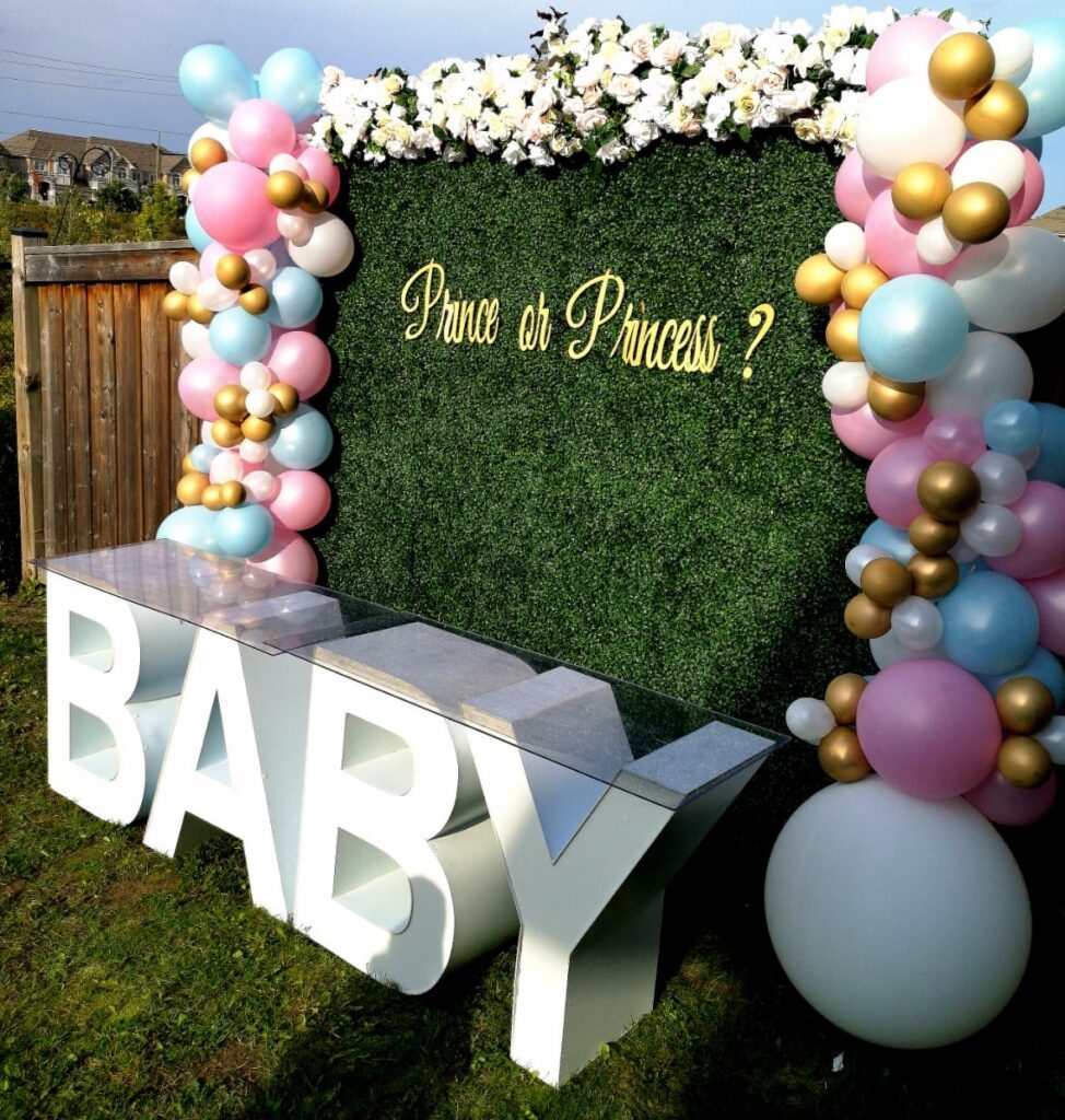 Marquee Letters with Balloon Decor