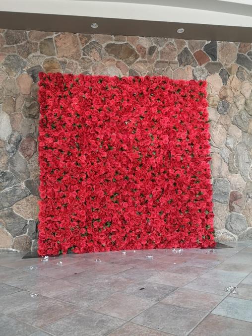 Red Roses Flower Wall Oakville