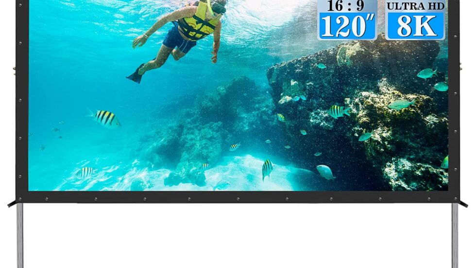 120” High Definition Projector and Screen Rental Marquee Lights