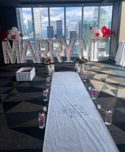 White-Marry-Marquee-Letters-with-Red-and-White-Balloon-Decor-North-York-Wedding-Decor-North-York-247x300