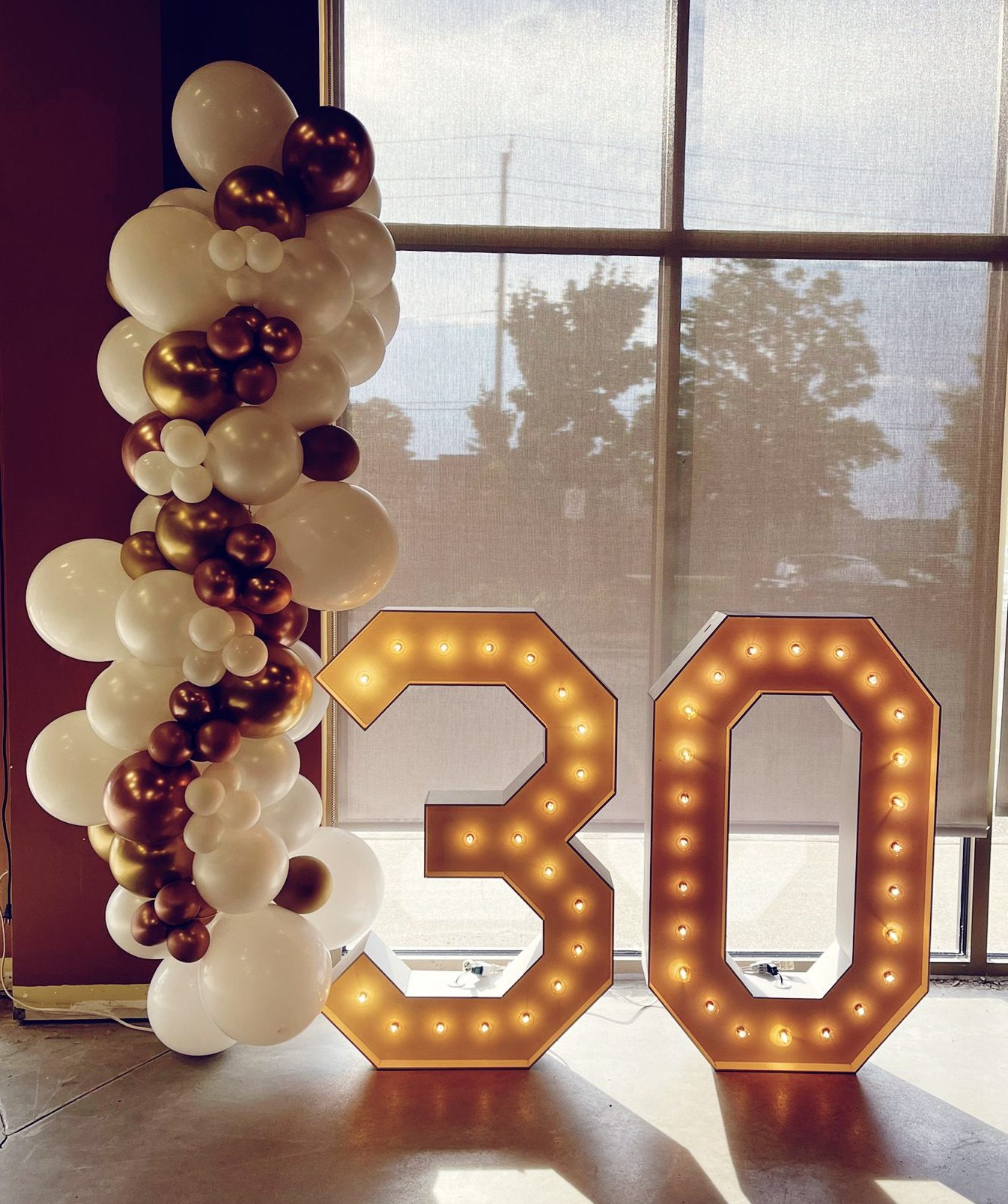 Guelph Birthday Marquee Numbers with Lights