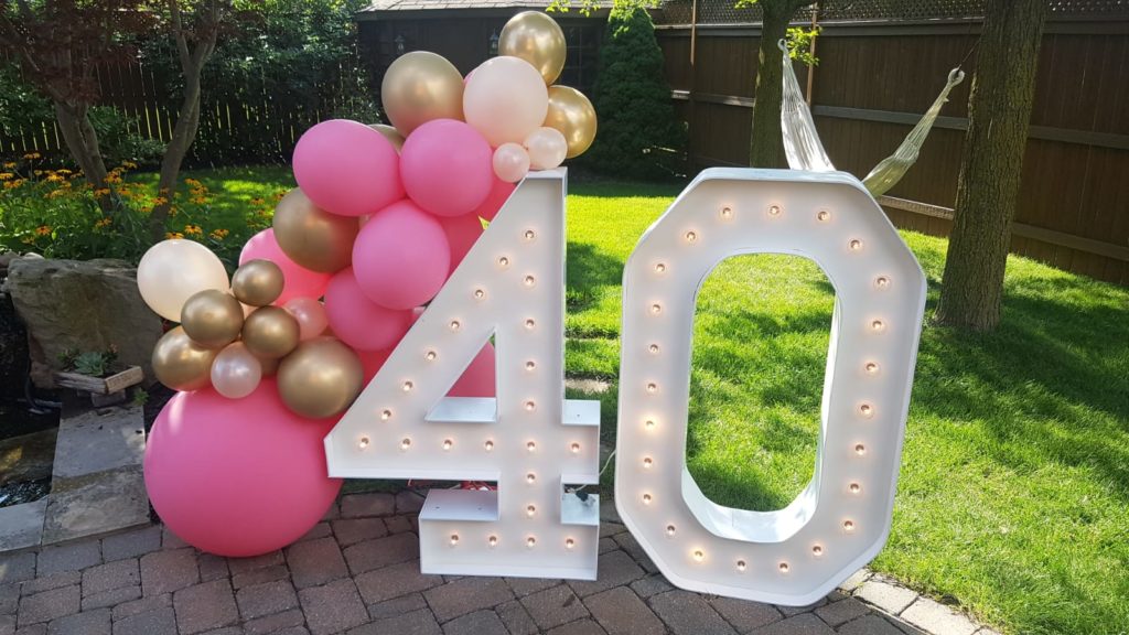 Balloons & Number-Mississauga Event Rentals