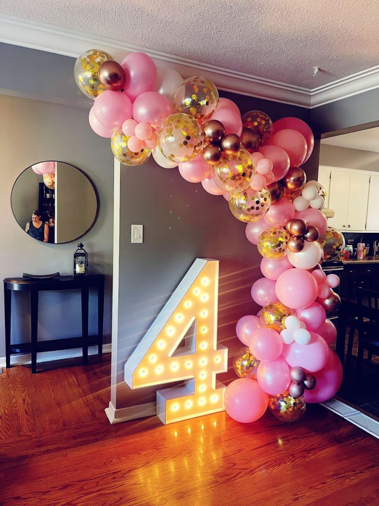 Balloon-Decor-with-Bright-Marquee-Letters-Mississauga-Celebration Party Rentals Mississauga.