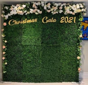 Christmas Gala 2021 - Waterloo Flower Wall Rental
