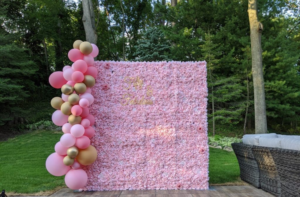 Flower Wall - Brampton Party Rentals