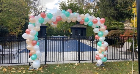 Full-Arch-Balloon-Decor-Mississauga-Outside-Fun Party Rentals Mississauga