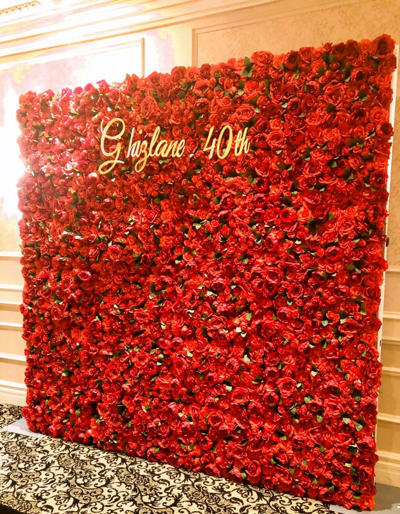 Colourful-Red-Rose-Flower-Wall-Party-Rental-Oshawa