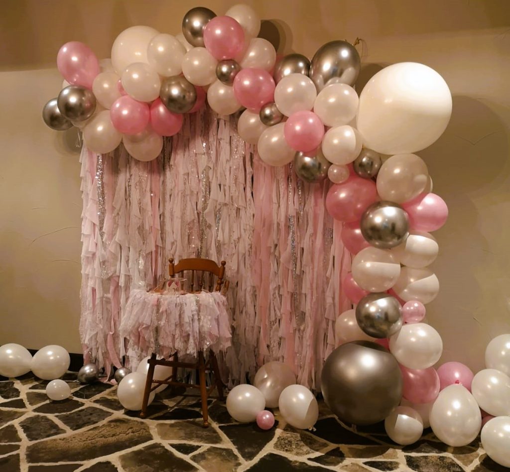 Pink-Balloons-Half-Arch-Party-Decor-Markham