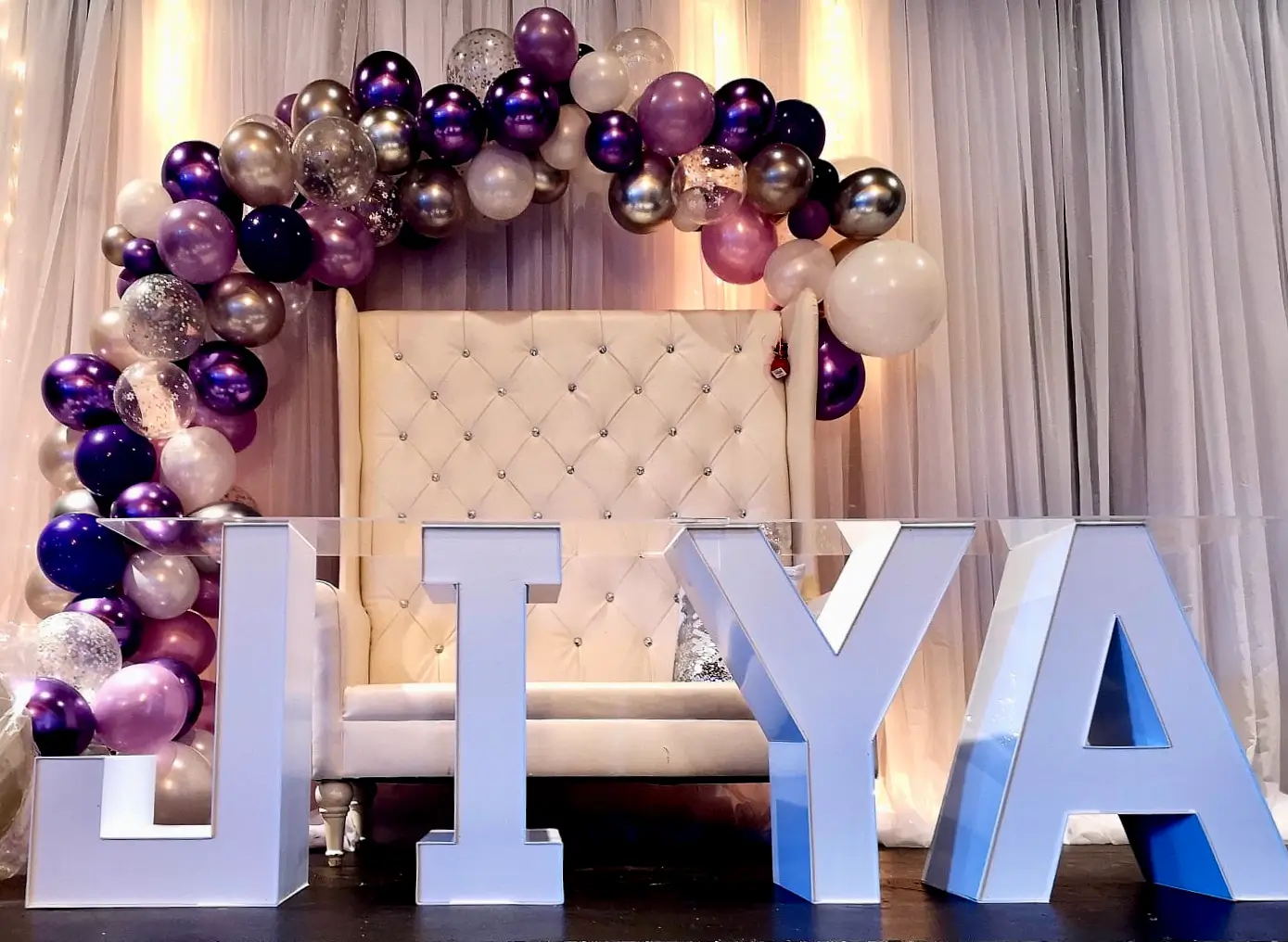 Marquee Block Letters Table Rental